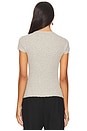 view 3 of 4 T-SHIRT POINTELLE in Light Heather Grey