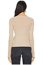 view 3 of 4 Cashmere Boatneck Top in Khaki