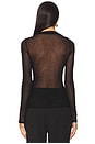 view 3 of 4 Long Sleeve Slash Top in Black