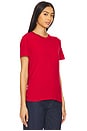 view 2 of 4 Silk Knit Perfect Tee in Red