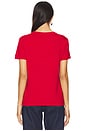 view 3 of 4 Silk Knit Perfect Tee in Red