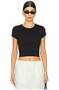 view 1 of 4 Supima Baby Cropped Tee in Black