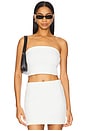 view 1 of 4 Jacquard Bandeau Top in Off White
