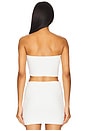 view 3 of 4 Jacquard Bandeau Top in Off White