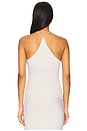 view 3 of 4 Silk Knit Halter Tank Top in Canvas