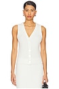 view 1 of 4 Boucle Knit Vest in Off White