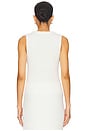 view 3 of 4 Boucle Knit Vest in Off White