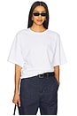 view 1 of 4 Short Sleeve Supima Curve Tee in White