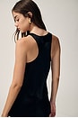 view 4 of 7 Silk Satin Tank Top in Black