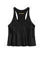view 6 of 7 Silk Satin Tank Top in Black