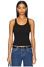 view 1 of 4 Military Rib Slim Tank Top in Black