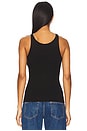 view 3 of 4 Military Rib Slim Tank Top in Black