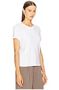 view 2 of 4 Supima Cotton Essential Short Sleeve Tee in White