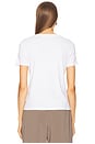 view 3 of 4 Supima Cotton Essential Short Sleeve Tee in White