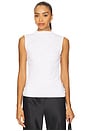 view 1 of 4 Sleeveless Twist Top in White
