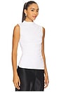 view 2 of 4 Sleeveless Twist Top in White
