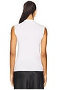 view 3 of 4 Sleeveless Twist Top in White