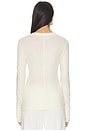 view 3 of 4 BLUSA CURTA COM PUNHOS in Natural