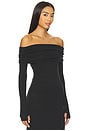 view 2 of 4 Off Shoulder Top in Charcoal