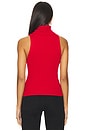 view 3 of 4 Knit Cashmere Sleeveless Sweater in Classic Red