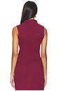 view 3 of 4 Cashmere Sleeveless Twist Top in Barolo