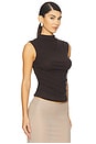 view 2 of 4 x REVOLVE Cashmere Sleeveless Twist Top in Dark Brown