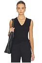 view 1 of 4 New Classic Sleeveless V in Black