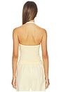 view 3 of 4 TOP HALTER DE CANALÉ DE ALGODÓN in Flan