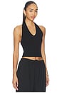 view 2 of 4 Silk Rib U Halter in Black