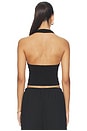 view 3 of 4 Silk Rib U Halter in Black