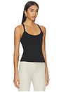 view 2 of 4 Cotton Rib Cami Tank in Black