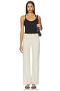 view 4 of 4 Cotton Rib Cami Tank in Black
