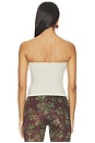 view 3 of 4 TOP BANDEAU EN COTON CÔTELÉ in Champagne
