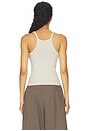 view 3 of 4 Cotton Rib Cami Tank in Champagne