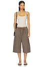 view 4 of 4 Cotton Rib Cami Tank in Champagne