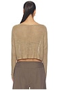 view 3 of 4 TOP CON ESCOTE BARCO” LINEN OPEN BATEAU TOP in Flax