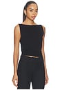 view 2 of 4 CAMISETA TIRANTES PUNTO FLUID JERSEY TANK in Black
