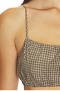 view 5 of 5 Japanese Mini Plaid Bralette in Brown Plaid