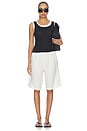 view 4 of 4 Tissue Jersey Layered Tanks in Black & White