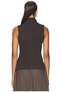 view 4 of 4 Cashmere Jersey Shell Top in Dark Brown