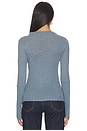 view 4 of 4 Cashmere Jersey Twist Top in Steel Blue