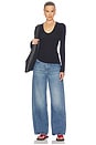 view 5 of 4 Silk Rib Essential U Tee in Ink