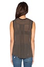 view 3 of 3 Sleeveless Trapeze Top in Black Olive