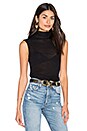 view 1 of 4 Sleeveless Turtleneck Top in Black