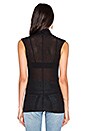 view 3 of 4 Sleeveless Turtleneck Top in Black