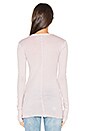 view 3 of 4 Tissue Jersey Bold Long Sleeve Crew Top in Pink Beige