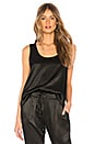 view 1 of 4 Loose Scoop Neck Tank in Black