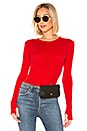 view 1 of 4 Cashmere Cuffed Crew in Iconic Red