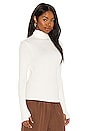 view 2 of 4 Tencel Cashmere Rib Long Sleeve Fitted Turtleneck in Winter White