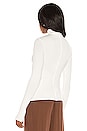view 3 of 4 Tencel Cashmere Rib Long Sleeve Fitted Turtleneck in Winter White
